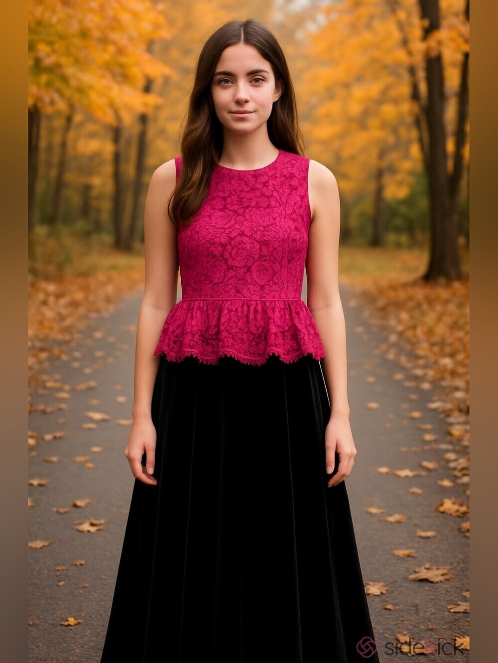J. Crew Top Hot Pink Lace Sleeveless Ruffles Feminine Clean Girl Classic size 8